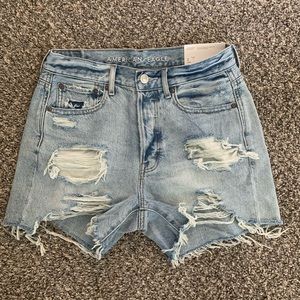 90s Boyfriend Distressed Denim Shorts